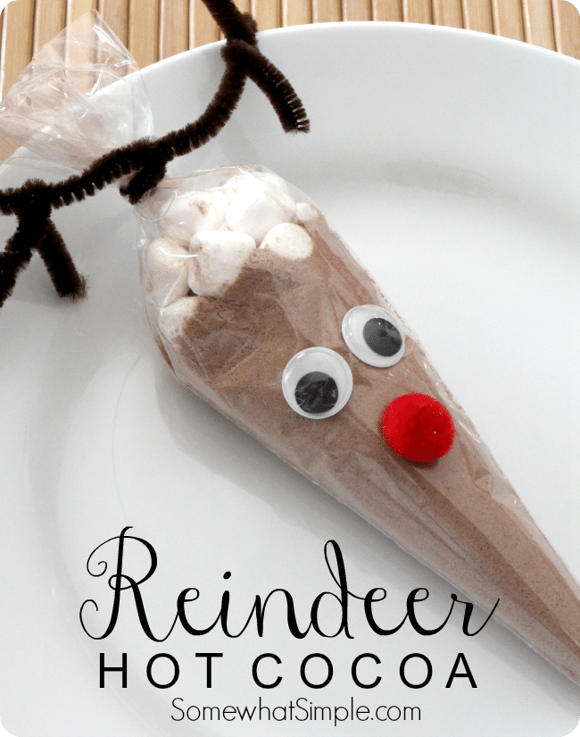 Reindeer Hot Cocoa Bags Somewhat Simple