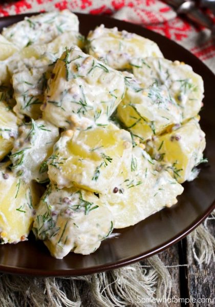 Easy Creamy Dill Potatoes Recipe | Somewhat Simple