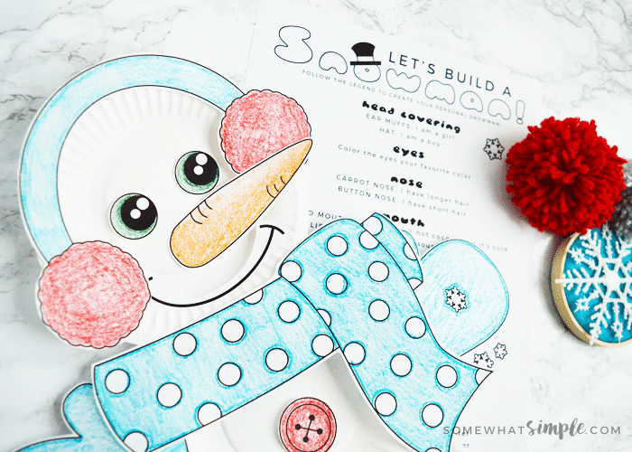 Build A Snowman Activity Kit For Kids - Free Printables!