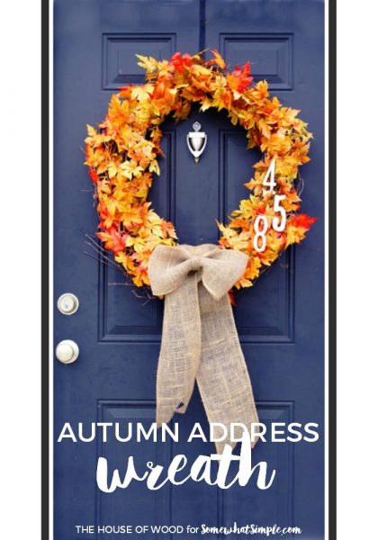 Autumn Address Wreath - An Simple Project for Your Porch