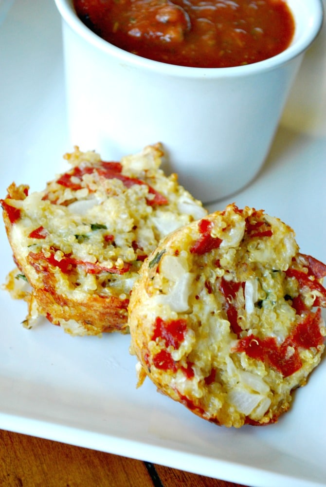 Quinoa Pizza Bites 3 - Somewhat Simple