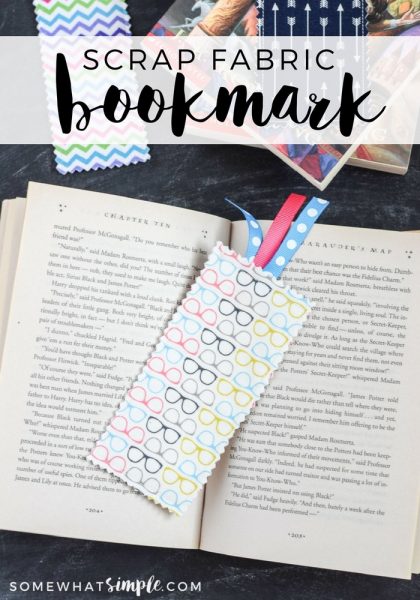 Scrap Fabric Bookmarks Tutorial - Somewhat Simple
