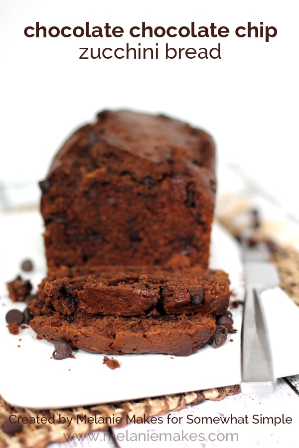 Chocolate Chocolate Chip Zucchini Bread