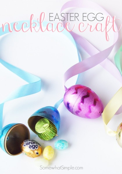 Easter Egg Necklace Craft | Somewhat Simple