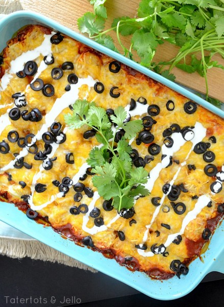 southwestern tater tot casserole without meat