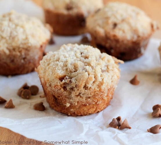 Banana Cinnamon Streusel Muffins