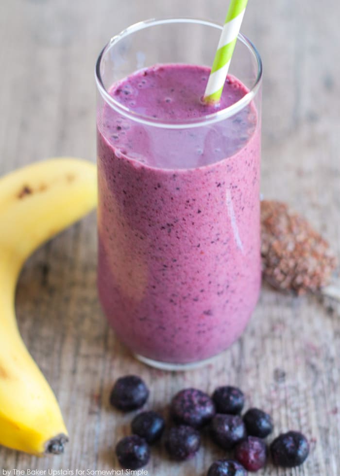 Blueberry Pomegranate Smoothie - Somewhat Simple