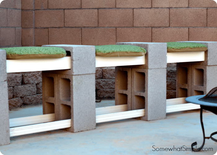 How To Make A Cinder Block Bench Build In 10 Min Somewhat Simple
