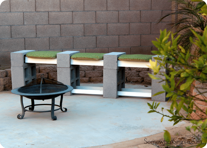 How To Make A Cinder Block Bench 6 