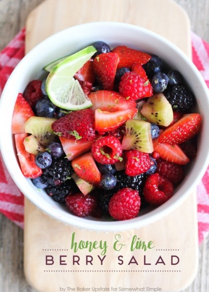 Berry Fruit Salad Recipe (With Honey & Lime) | Somewhat Simple