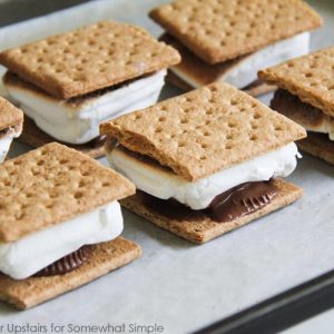 Oven Baked S'mores Recipe (2 Min Prep) | from Somewhat Simple