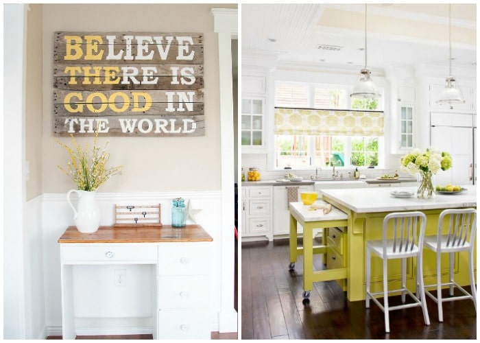 25 Bright Grey And Yellow Kitchen Decor Ideas - DigsDigs