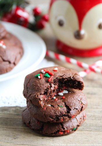 Chocolate Sugar Cookies Recipe (w/Funfetti) | Somewhat Simple