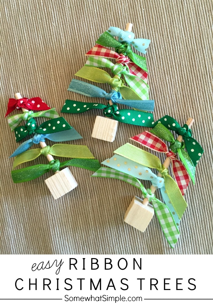 Christmas in a Minute: Easy Ribbon Trees