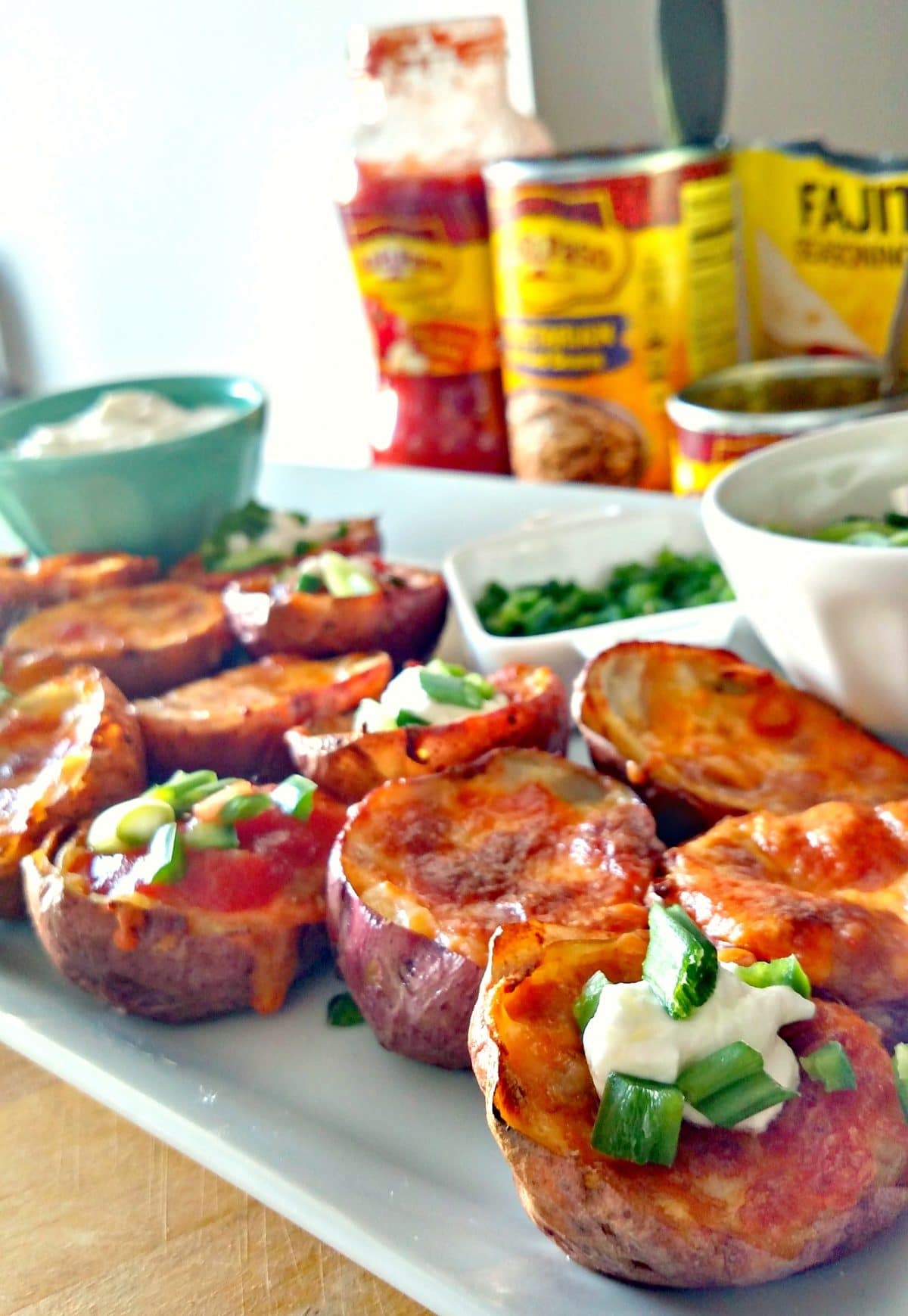 Loaded Potato Skin Poppers - Somewhat Simple