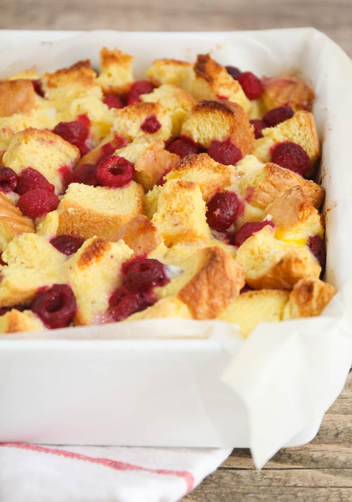 Baked Raspberry French Toast - Somewhat Simple