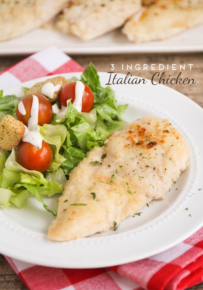 Baked Italian Dressing Chicken (3 Ingredients) | Somewhat Simple