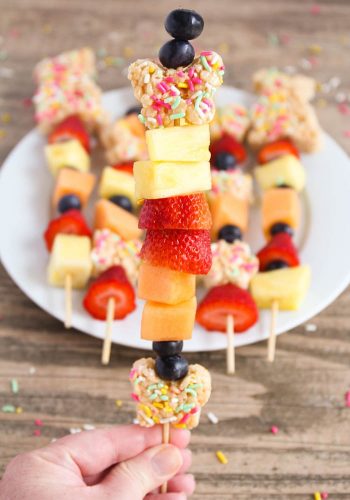 Rice Krispies Easter Kebabs Snack Idea | Somewhat Simple