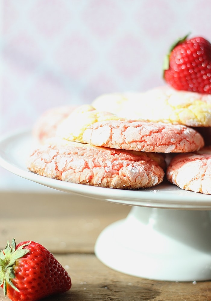 Strawberry Lemonade Cookies - Somewhat Simple