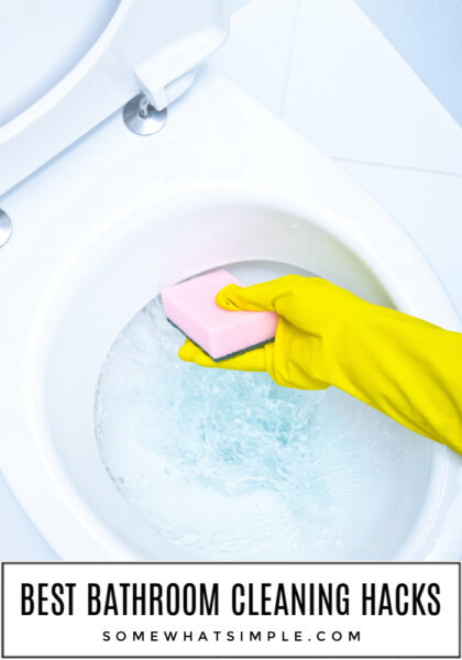 30+ Bathroom Cleaning Tips | from Somewhat Simple