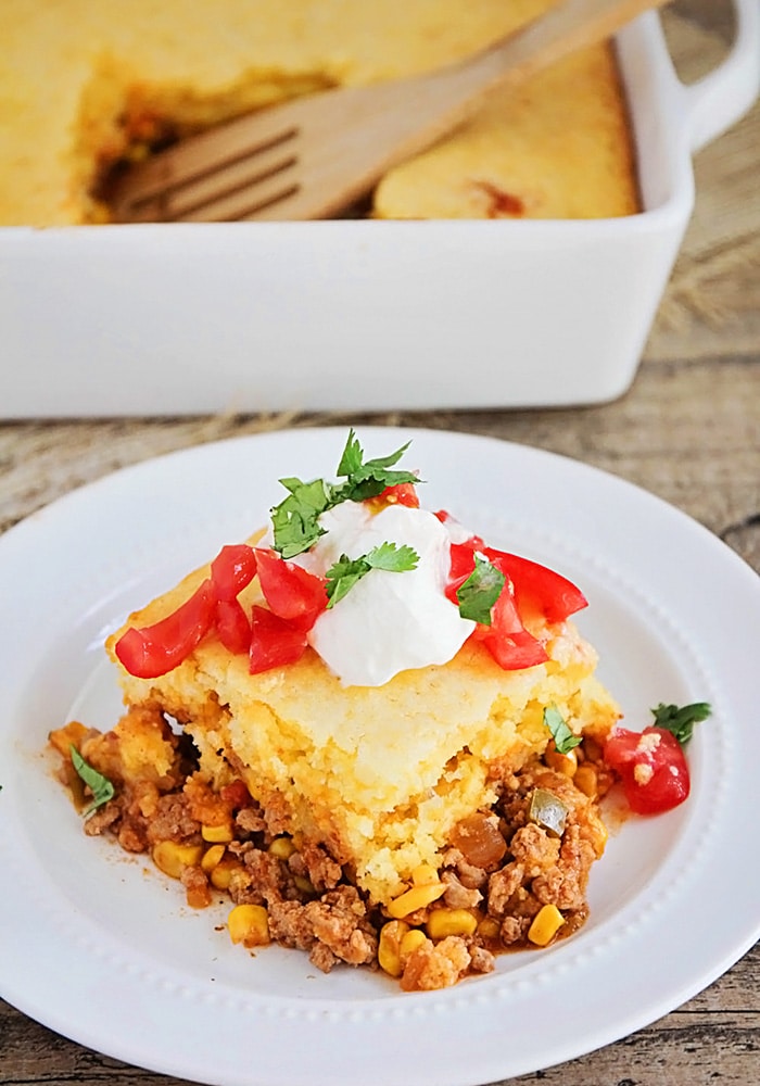 5 Ingredient Tamale Pie Recipe - from Somewhat Simple