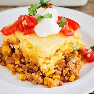 5 Ingredient Tamale Pie Recipe - from Somewhat Simple