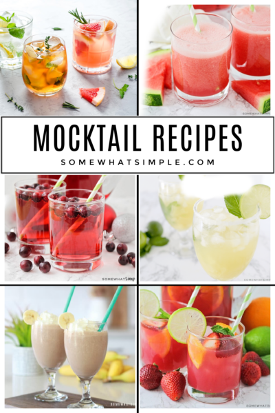 14 Mocktail Recipes - From Somewhat Simple .com