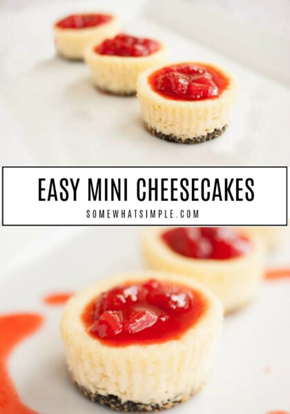 Mini Cheesecakes With An Oreo Crust Somewhat Simple   Easy Mini Cheesecakes 420x600 