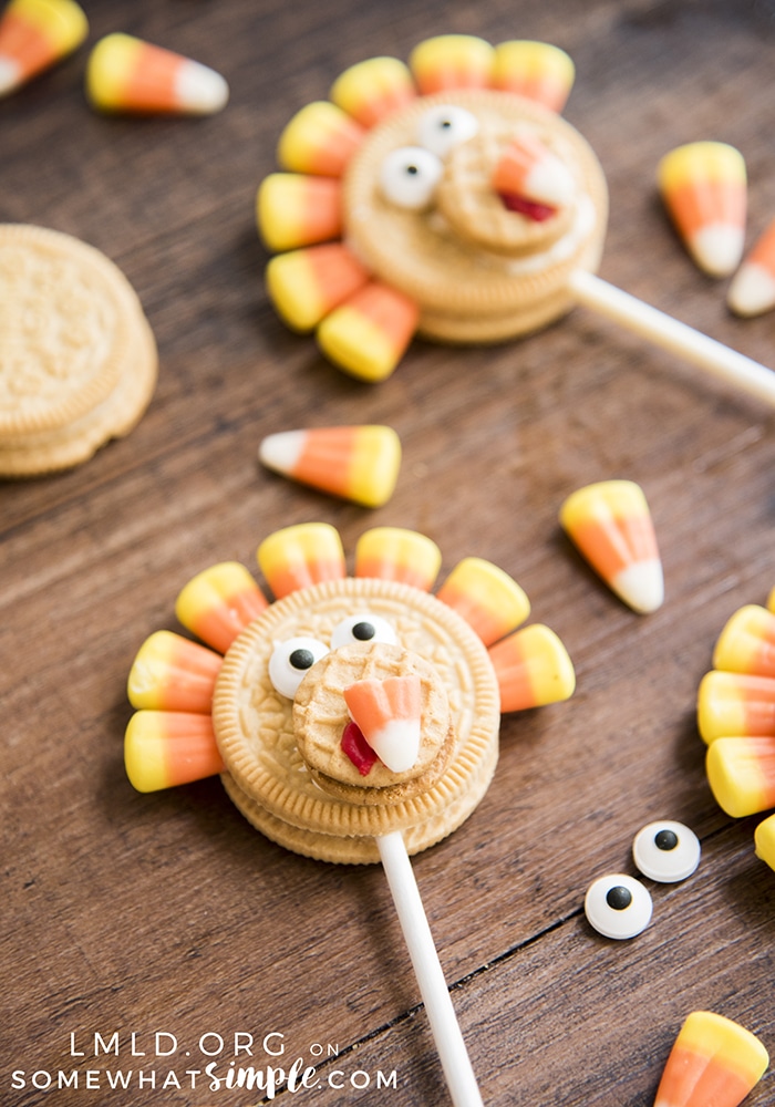 Turkey Oreo Pops - A Fun Thanksgiving Treat - Somewhat Simple