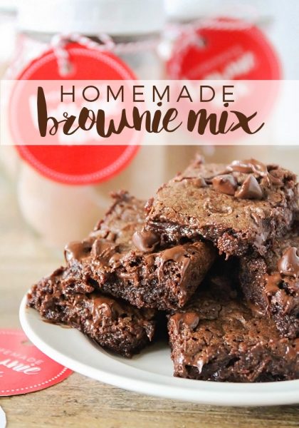 Brownie Mix in a Jar Gift Idea - Somewhat Simple