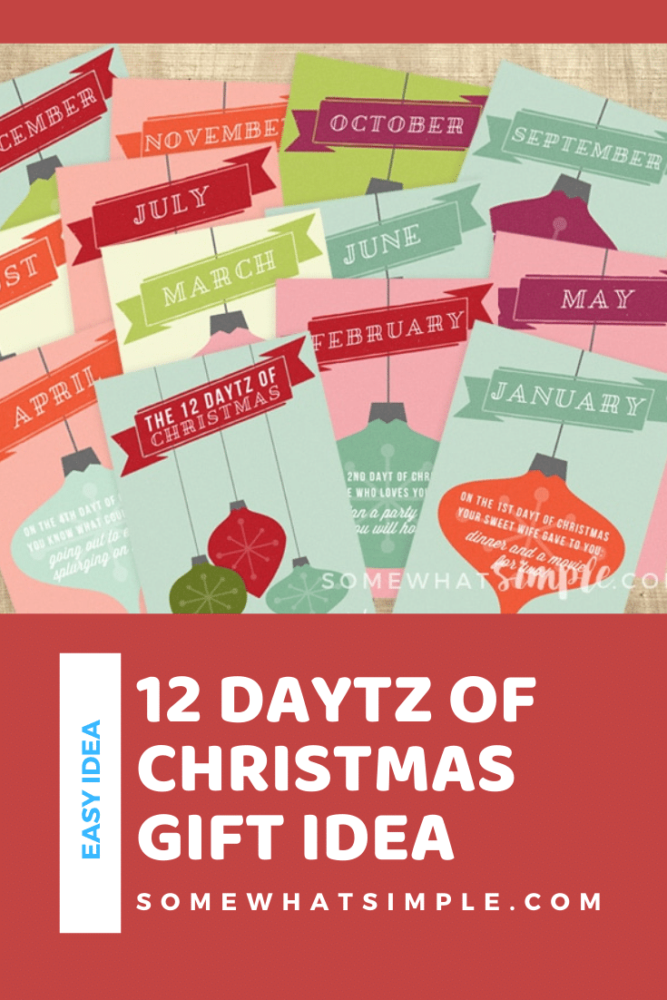 12 Daytz of Christmas (Creative Gift Idea) | Somewhat Simple