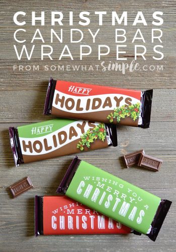 Christmas Candy Bar Wrappers Printable - Somewhat Simple