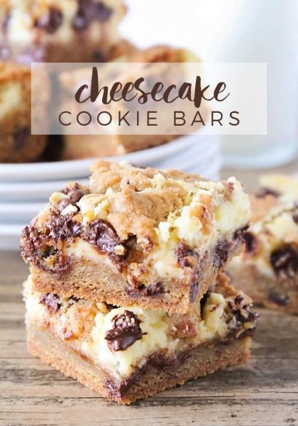 Chocolate Chip Cheesecake Cookie Bars Recipe | Somewhat Simple