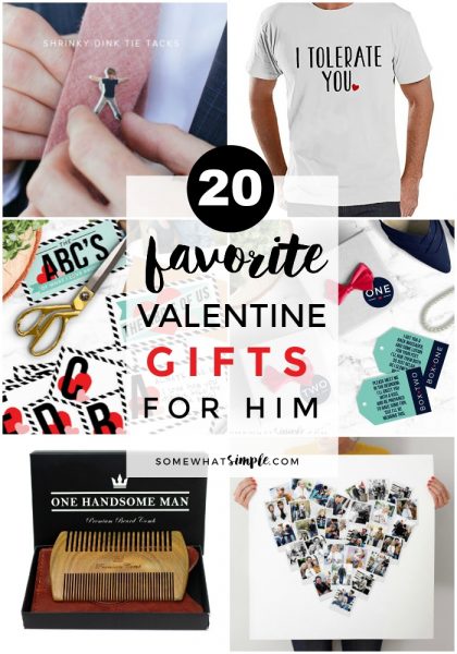 Valentine Gifts for Him - A Valentine Gift Guide - Somewhat Simple