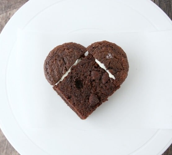 Mini Heart Cakes are made without a specialty cake pan, so you can save money and cupboard space, but still make a cute Valentine's Day dessert!