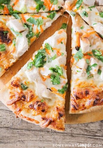 Thai Chicken Pizza (Ready In 30 Mins) - Somewhat Simple