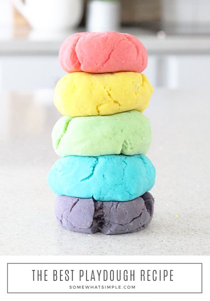 Best Homemade Playdough Recipe {Video} | Somewhat Simple