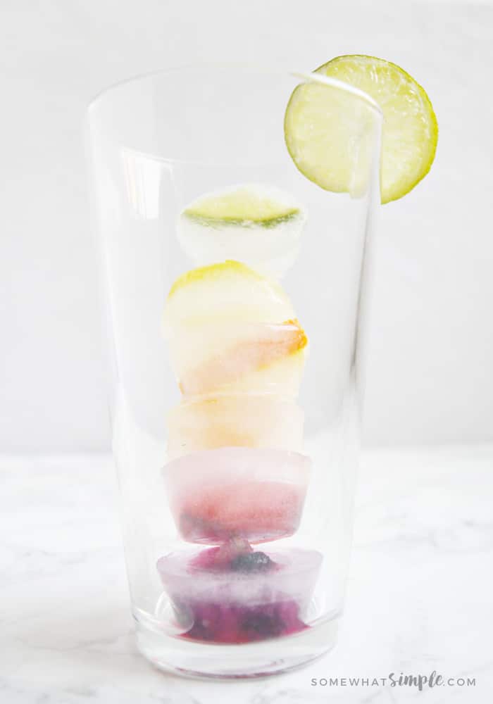 Rainbow Fruit Ice Cubes + Tips For Making Clear Ice - Vega Recepten