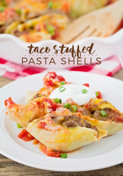 EASIEST Taco Stuffed Pasta Shells (+Video) | Somewhat Simple