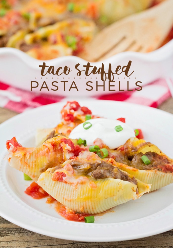 Taco Stuffed Shells - A Family Favorite Recipe - Somewhat Simple