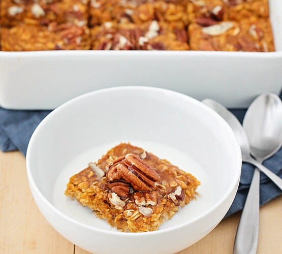 Pumpkin Pie Baked Oatmeal