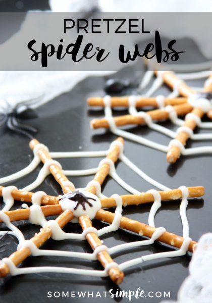 Pretzel Spider Web Cookies (10 Min) - Somewhat Simple