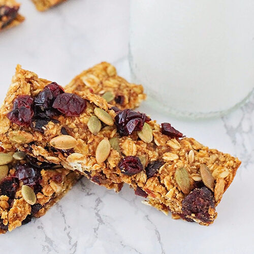 Pumpkin Granola Bars Recipe - from Somewhat Simple