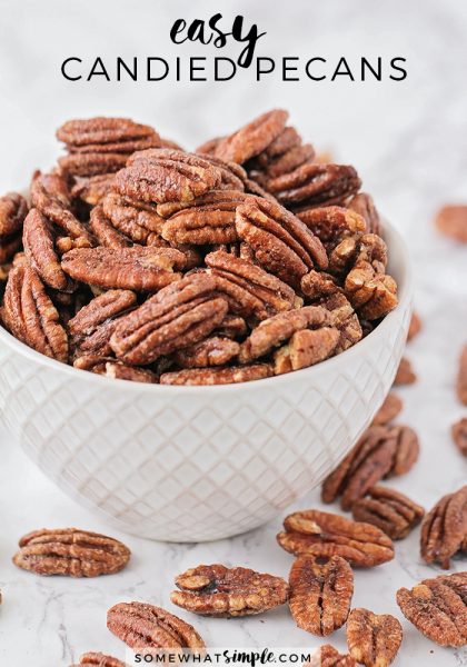 Best Homemade Candied Pecans Recipe | Somewhat Simple