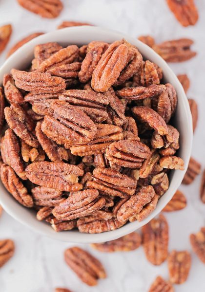 Best Homemade Candied Pecans Recipe | Somewhat Simple