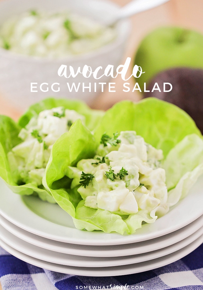 Are you looking for a delicious twist on a classic egg salad recipe? This avocado egg salad is fresh, easy to make and super delicious! #avocadoeggsalad #healthyavocadorecipes #avocadoeggsaladnomayo #avocadoeggsaladrecipe #easyavocadoeggsalad via @somewhatsimple