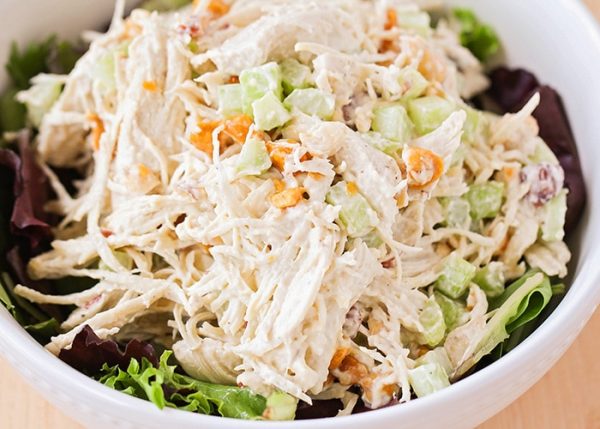 The Best Crunchy Chicken Salad from Somewhat Simple