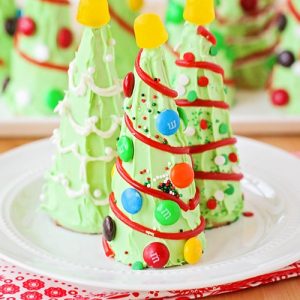 Sugar Cone Christmas Trees - from Somewhat Simple