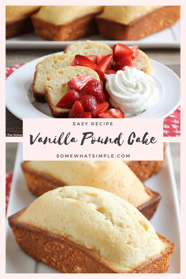 EASIEST Vanilla Almond Pound Cake Recipe | Somewhat Simple