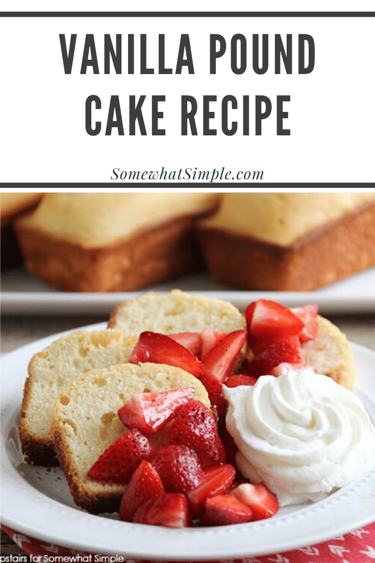 EASIEST Vanilla Almond Pound Cake Recipe | Somewhat Simple